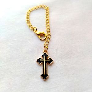 Cross Charm Dangle Ornament Decoration Chain for Cup Tumbler Handle Tag Handmade